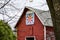 Rustic Red Wood Sided Quilt Barn