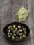 Rustic roasted brussels sprout