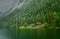 Rustic shelter by the Konigssee