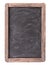 Rustic slate menu blackboard isolated