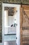 Rustic Sliding Barn Door to Master Bedroom