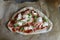 Rustic sourdough pizza ready for the oven