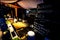Rustic South East Asian style Street Food Stand