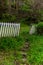 Rustic Stone Steps Through Rustic Wood Picket Fence - New River Gorge National Park - Thurmond, West Virginia