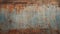 Rustic Surface Rust And Blue Texture - Hyperrealistic Painting