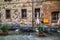 Rustic tables in Montepulciano