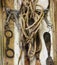 A Rustic Tack Room Wall Full of Vintage Horse Tack