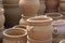 Rustic terracotta pots