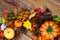 Rustic Thanksgiving colorfull fall leaves wreath