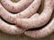 Rustic uncooked italian pork sausage