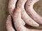 Rustic uncooked italian pork sausage