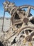 Rustic Vintage Tractor Mechanical Parts deteriorating at the Salton Sea in the Southern California Desert