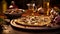 Rustic wood table, fresh homemade pizza, gourmet meal, mozzarella slice generated by AI