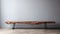 Rustic Wooden Bench With Black Legs - Sana Takeda Style