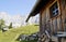 rustic wooden cabin in scenic Austrian Alps of Schladming-Dachstein region (Neustatt valley, Austria)