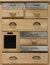 Rustic wooden chest of drawers with some metal drawers and different types of handles