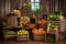 rustic wooden crates filled with freshly harvested produce