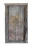 Rustic wooden door isolated.