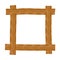 Rustic wooden frame