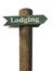 Rustic Wooden Lodging Sign