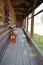 Rustic wooden porch