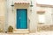 Rustical Vintage Marine Turquoise and Blue Door