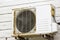 Rusting Metal Exterior Fitted Airconditioning Unit Mounted on W