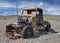 Rusting Pickup Truck In Parking Lot