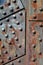 Rusting steel plates on Steel Bridge in Portland, Oregon