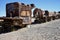 Rusting Vintage Steam Locomotive at The Cementerio de Trenes\\\' or Great Train Graveyard.