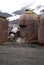 Rusting whaling equipment on Deception Island, Antarctica