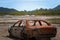 The Rusting Wreck Of An Abandoned Car