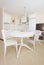 Rustique white kitchen with dinning table