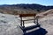 Rusty Bench at Zabriskie Point, Death Valley National Park, California, USA