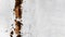 Rusty bright white metal wall texture, with space for text, background