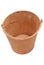 Rusty bucket Clipping path