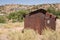 Rusty desert mining shack