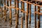 Rusty dock pilllars