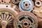 Rusty gears and other components of industrial machine