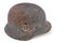 Rusty German battle helmet