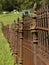 Rusty Iron Cemetary Fence