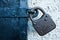 Rusty Lock on Iron Door