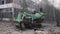 Rusty machinery tractor piece, from Chernobyl, Pripyat, The Ukraine