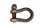 rusty maritime iron shackle ship bar chain loading crane hook hauling marine