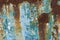 Rusty metal colorful sheet background