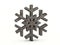 Rusty metal snowflake symbol