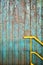 Rusty Metal Texture Background and Yellow  Railing