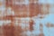 Rusty metal wall,old sheet of iron covered with rust background