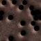 Rusty metallic surfaces perforated with bullet holes, seamless patter of high resolution