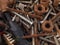 Rusty nuts and bolts.